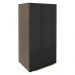 Armário Aéreo Madesa Lux 40 x 83 cm 1 Porta - Rustic/Preto