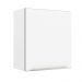Armário Aéreo Madesa Lux 60 cm 1 Porta - Branco/Branco Veludo
