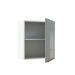 Armário Aéreo Madesa Lux 60 cm 1 Porta - Branco/Cinza