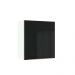 Armário Aéreo Madesa Lux 60 cm 1 Porta - Branco/Preto
