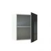 Armário Aéreo Madesa Lux 60 cm 1 Porta - Branco/Preto