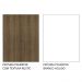 Armário Aéreo Madesa Lux 60 cm 1 Porta - Rustic/Branco Veludo