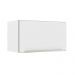 Armário Aéreo Madesa Lux 60 cm 1 Porta Basculante - Branco/Branco Veludo