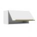 Armário Aéreo Madesa Lux 60 cm 1 Porta Basculante - Branco/Branco Veludo