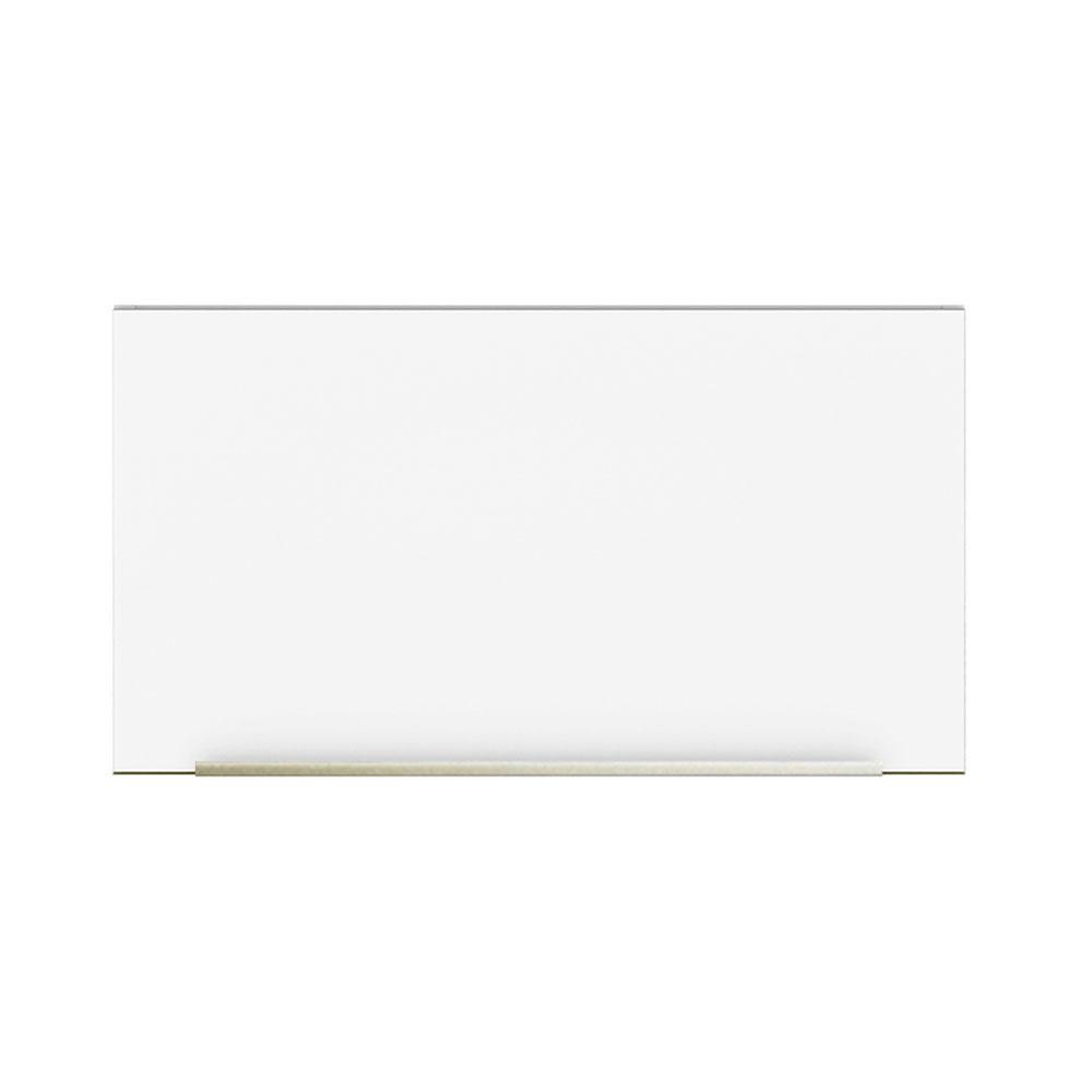 Armário Aéreo Madesa Lux 60 cm 1 Porta Basculante - Branco/Branco Veludo