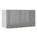 Armário Aéreo Madesa Lux 60 cm 1 Porta Basculante - Branco/Cinza