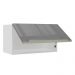 Armário Aéreo Madesa Lux 60 cm 1 Porta Basculante - Branco/Cinza