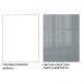 Armário Aéreo Madesa Lux 60 cm 1 Porta Basculante - Branco/Cinza