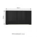 Armário Aéreo Madesa Lux 60 cm 1 Porta Basculante - Branco/Preto
