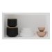 Armário Aéreo Madesa Lux 60 cm 1 Porta Basculante - Branco/Preto