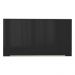 Armário Aéreo Madesa Lux 60 cm 1 Porta Basculante - Branco/Preto