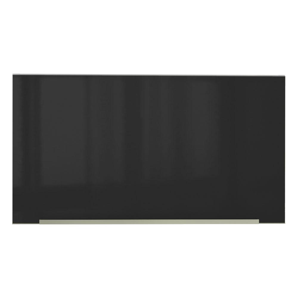 Armário Aéreo Madesa Lux 60 cm 1 Porta Basculante - Branco/Preto