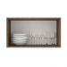 Armário Aéreo Madesa Lux 60 cm 1 Porta Basculante - Rustic/Branco Veludo