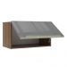 Armário Aéreo Madesa Lux 60 cm 1 Porta Basculante - Rustic/Cinza
