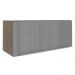 Armário Aéreo Madesa Lux 80 cm 1 Porta Suspensa - Rustic/Cinza