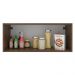 Armário Aéreo Madesa Lux 80 cm 1 Porta Suspensa - Rustic/Cinza