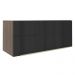 Armário Aéreo Madesa Lux 80 cm 1 Porta Suspensa - Rustic/Preto