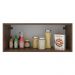 Armário Aéreo Madesa Lux 80 cm 1 Porta Suspensa - Rustic/Preto