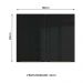 Armário Aéreo Madesa Lux 80 cm 2 Portas - Branco/Preto