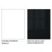 Armário Aéreo Madesa Lux 80 cm 2 Portas - Branco/Preto