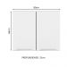 Armário Aéreo Madesa Lux 80 cm 2 Portas - Rustic/Branco Veludo
