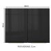 Armário Aéreo Madesa Lux 80 cm 2 Portas - Rustic/Preto