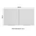 Armário Aéreo Madesa Stella 120 cm 2 Portas - Branco