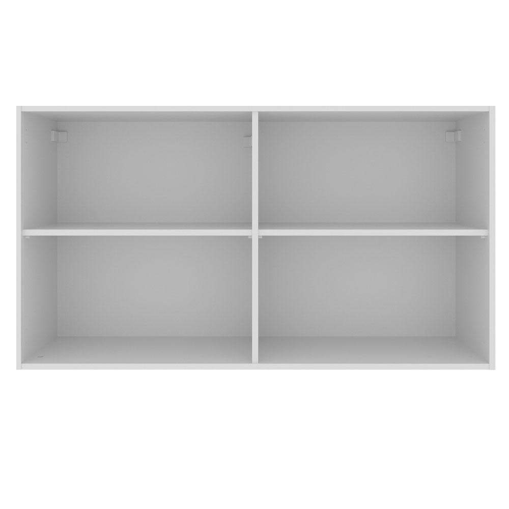 Armário Aéreo Madesa Stella 120 cm 2 Portas - Branco