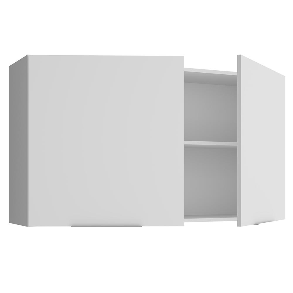Armário Aéreo Madesa Stella 120 cm 2 Portas - Branco