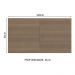 Armário Aéreo Madesa Stella 120 cm 2 Portas - Branco/Rustic