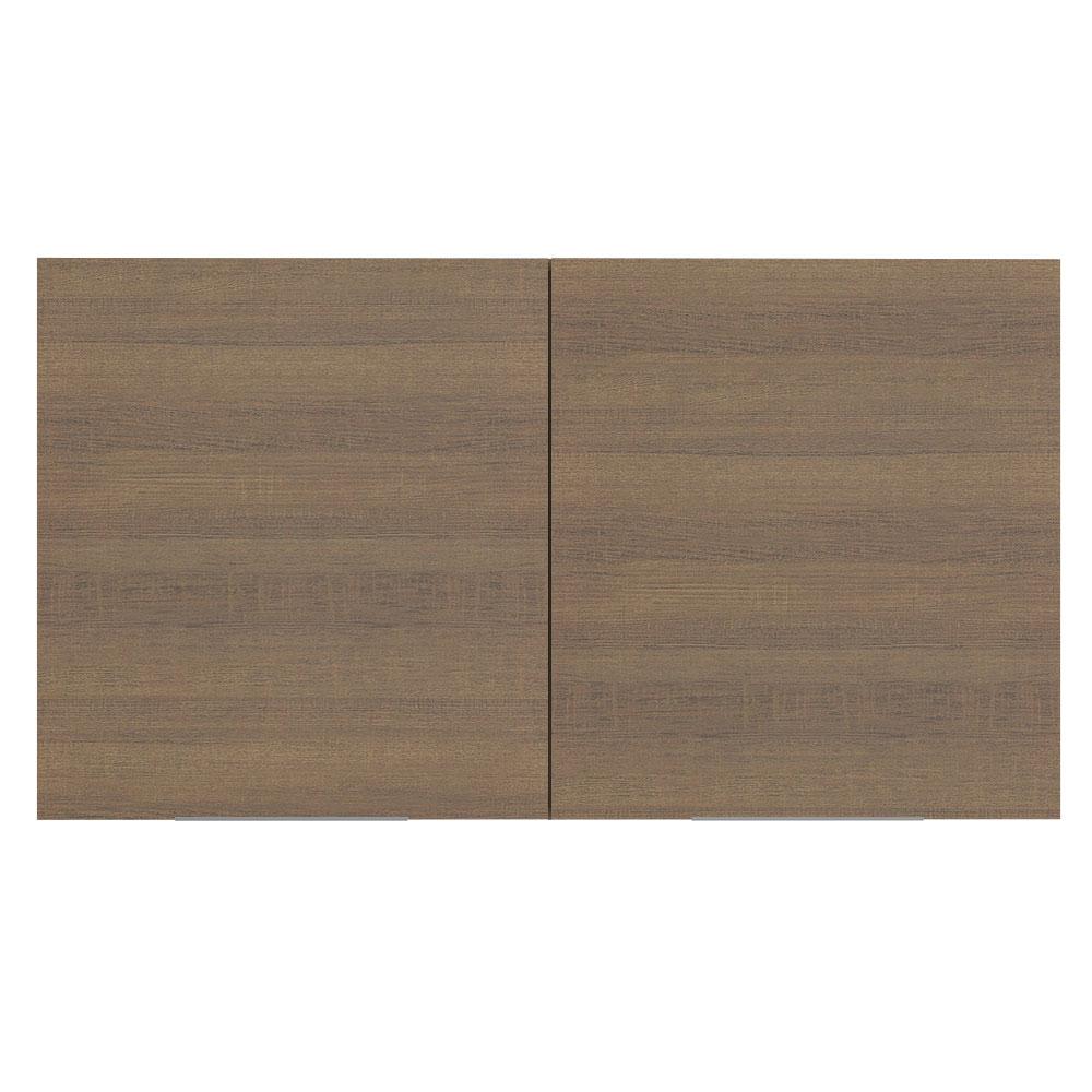 Armário Aéreo Madesa Stella 120 cm 2 Portas - Rustic
