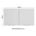 Armário Aéreo Madesa Stella 120 cm 2 Portas - Rustic/Branco
