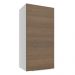 Armário Aéreo Madesa Stella 35 cm 1 Porta - Branco/Rustic