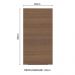 Armário Aéreo Madesa Stella 35 cm 1 Porta - Branco/Rustic