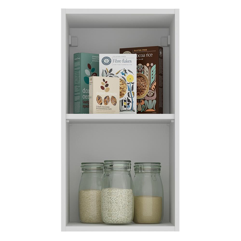 Armário Aéreo Madesa Stella 35 cm 1 Porta - Branco/Rustic