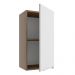 Armário Aéreo Madesa Stella 35 cm 1 Porta - Rustic/Branco