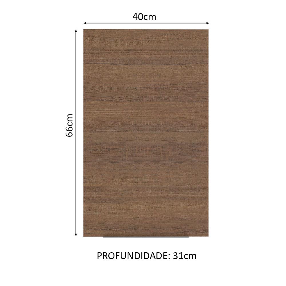 Armário Aéreo Madesa Stella 40 cm 1 Porta - Rustic
