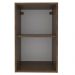 Armário Aéreo Madesa Stella 40 cm 1 Porta - Rustic/Branco