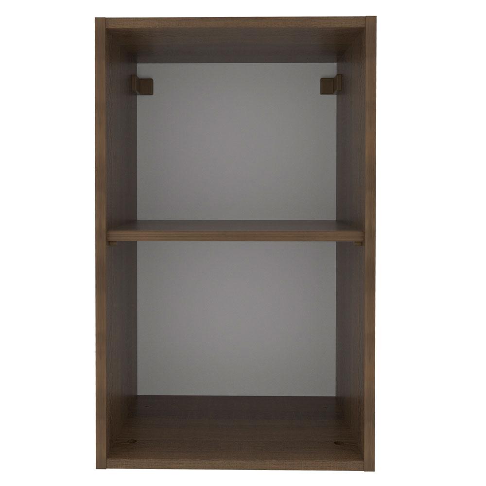 Armário Aéreo Madesa Stella 40 cm 1 Porta - Rustic/Branco
