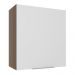 Armário Aéreo Madesa Stella 60 cm 1 Porta - Rustic/Branco