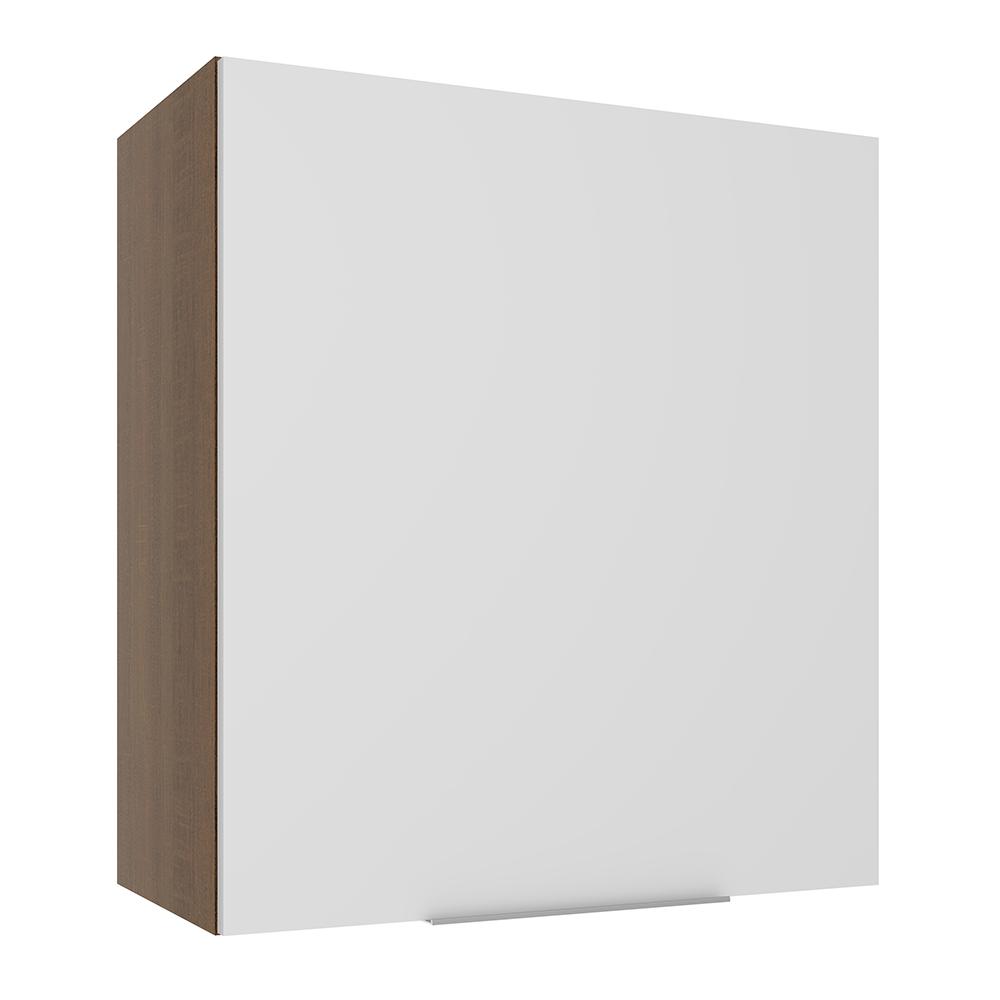 Armário Aéreo Madesa Stella 60 cm 1 Porta - Rustic/Branco