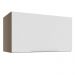 Armário Aéreo Madesa Stella 60 cm 1 Porta Basculante - Rustic/Branco