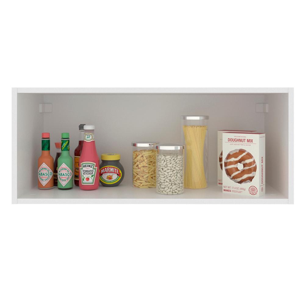 Armário Aéreo Madesa Stella 80 cm 1 Porta Basculante - Branco