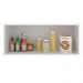 Armário Aéreo Madesa Stella 80 cm 1 Porta Basculante - Branco/Rustic