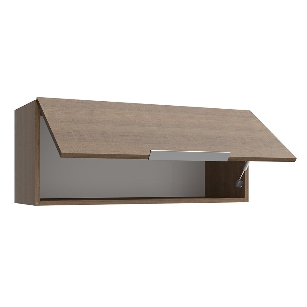 Armário Aéreo Madesa Stella 80 cm 1 Porta Basculante - Rustic