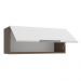 Armário Aéreo Madesa Stella 80 cm 1 Porta Basculante - Rustic/Branco