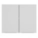 Armário Aéreo Madesa Stella 80 cm 2 Portas - Branco