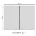 Armário Aéreo Madesa Stella 80 cm 2 Portas - Branco
