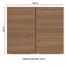 Armário Aéreo Madesa Stella 80 cm 2 Portas - Rustic