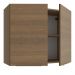 Armário Aéreo Madesa Stella 80 cm 2 Portas - Rustic